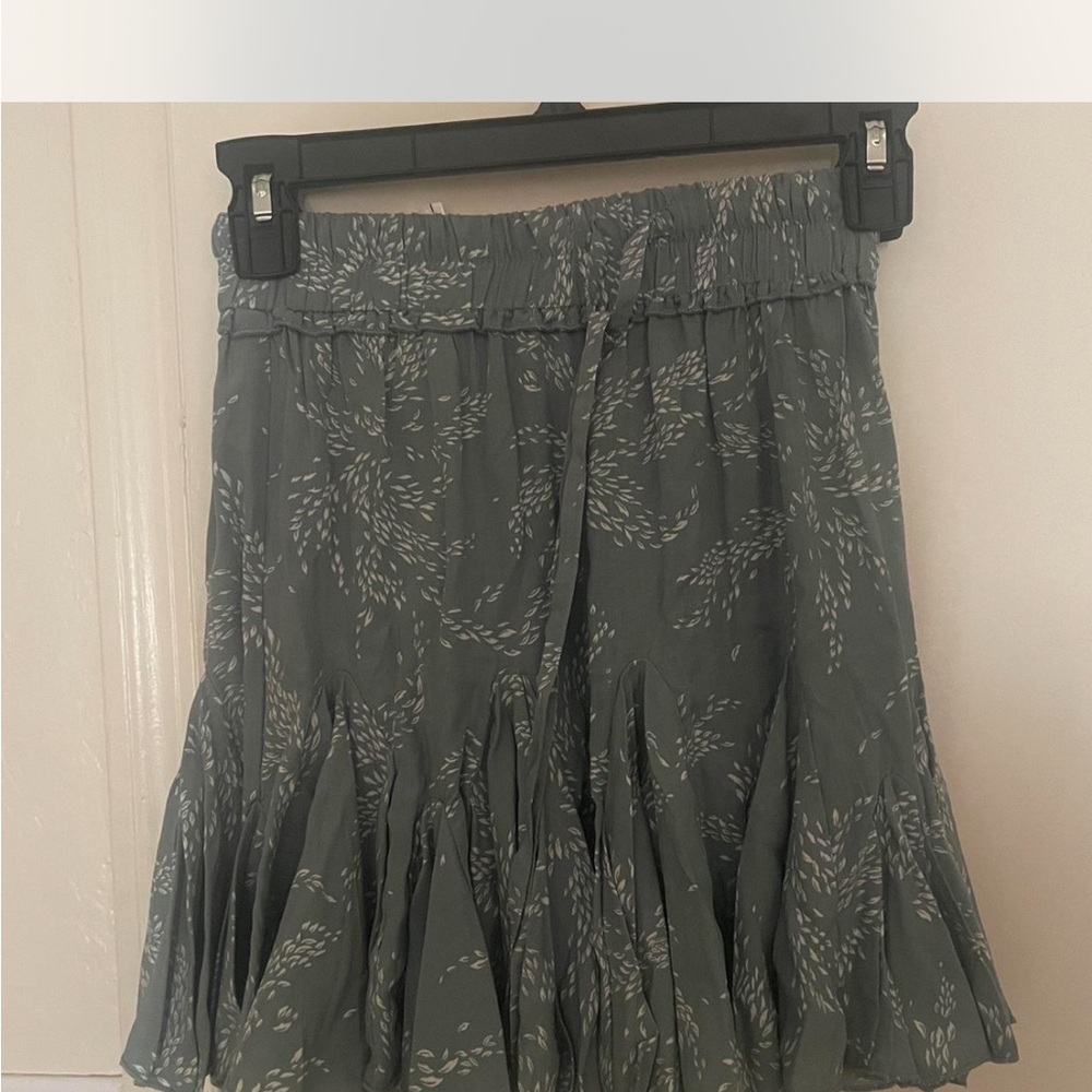 Flowy Sage /seafoam Green Floral Skirt